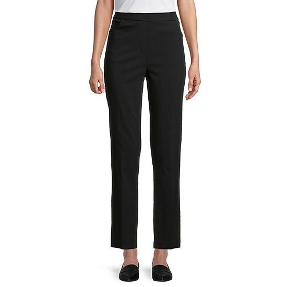 Alfred Dunner Allure Stretch Slimming Pant - Black - Size 20W (2X) Short